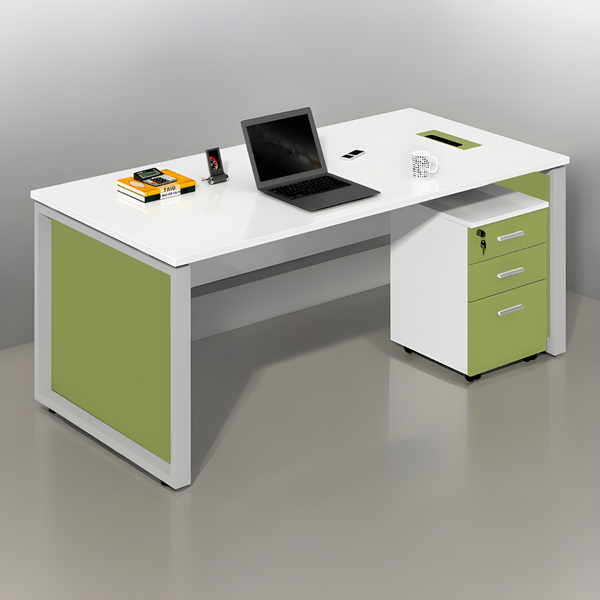 Durable Study Table with Drawer Pedestal