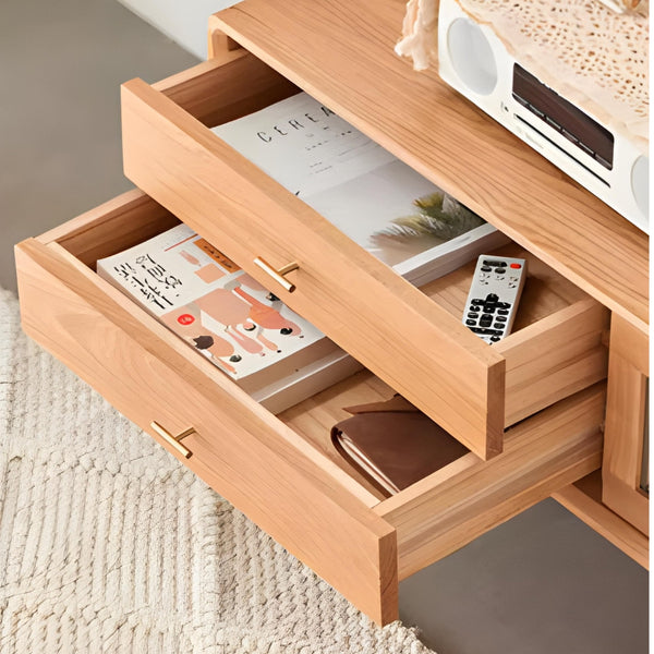 wooden TV_console