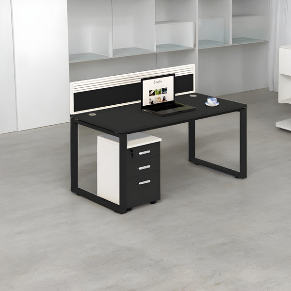 Versatile Study Desk with Drawer Pedestal