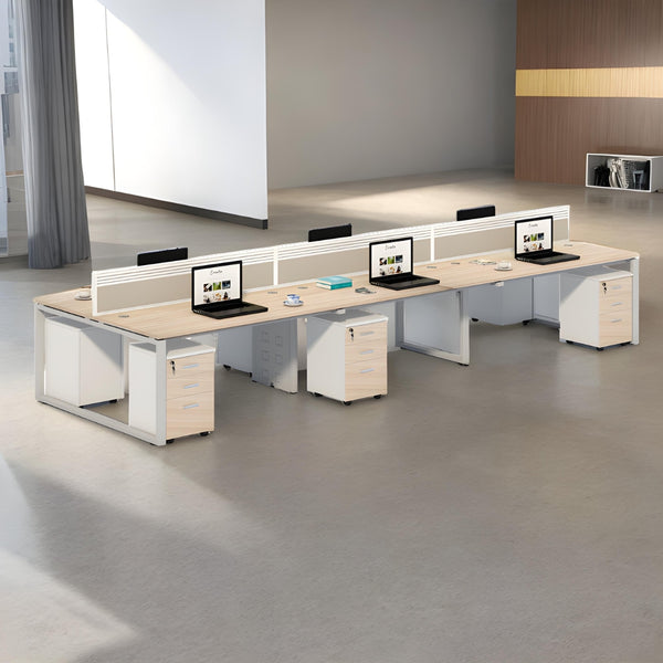 Streamlined Office Table for Collaborative Workspaces