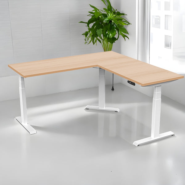 ErgoFlex Adjustable L-Shape Office Desk