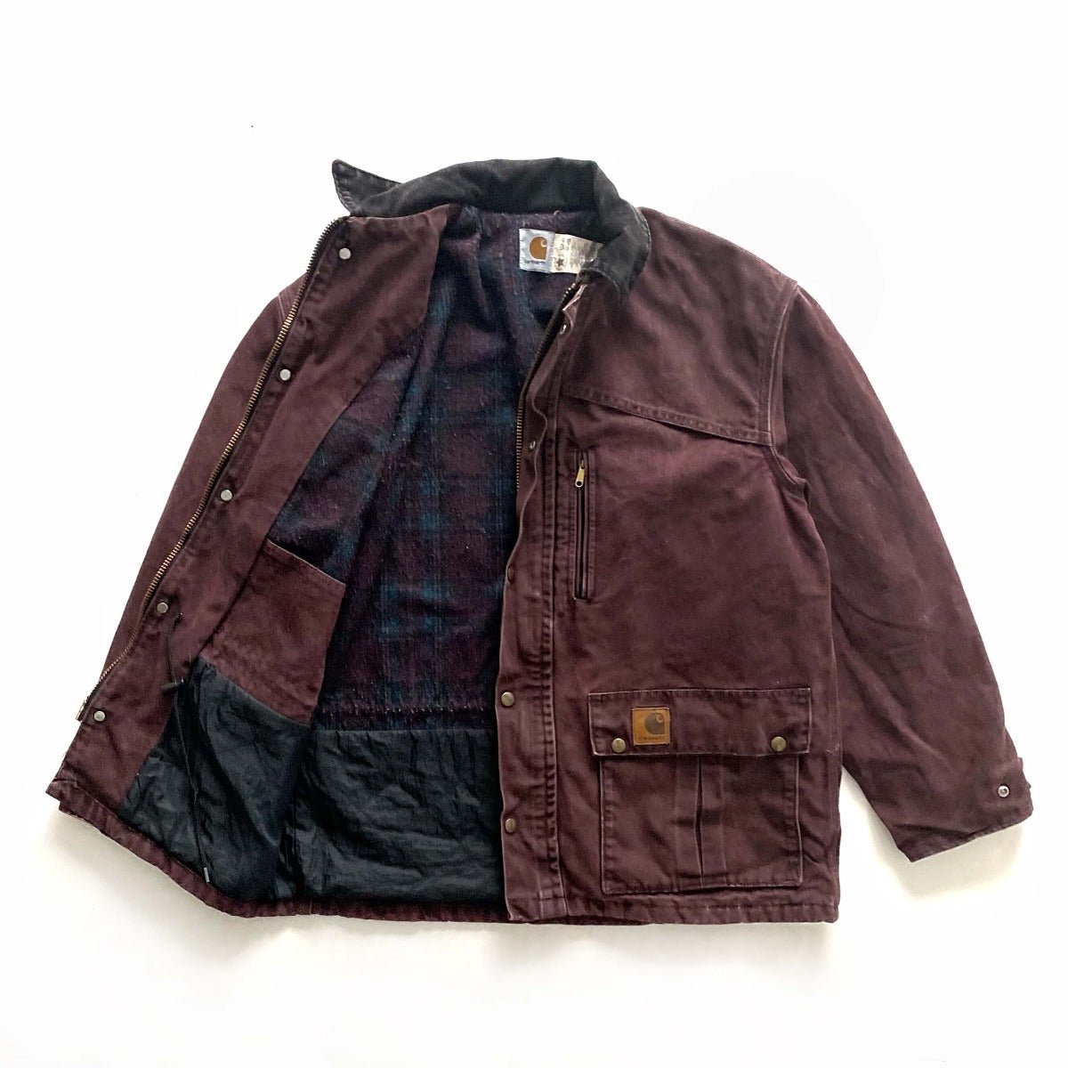 Vintage Carhartt 1998 Blanket-Lined Canvas Duster Jacket – The Thirty ...