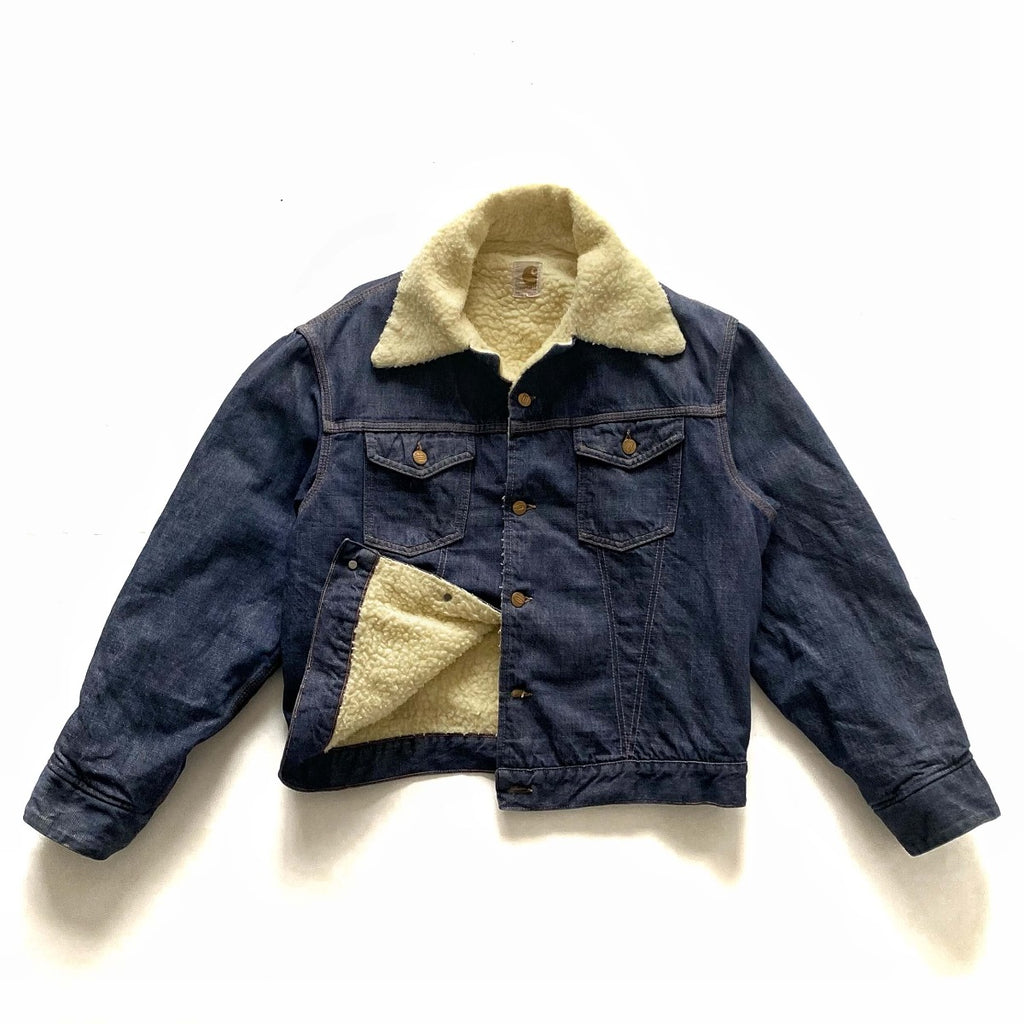 Vintage Carhartt 70’s Era Sherpa-Lined Denim Jacket