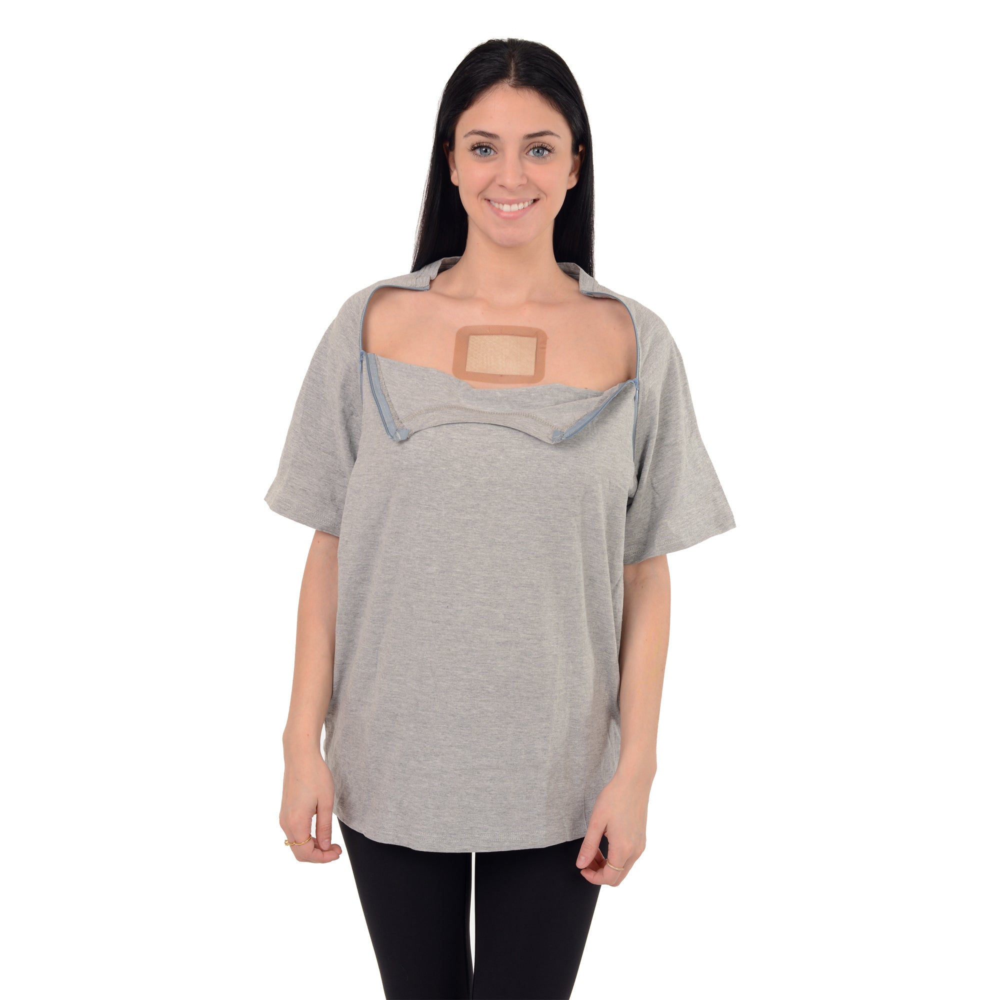 Post Mastectomy Recovery Shirt Camisole With Drain Pockets Management