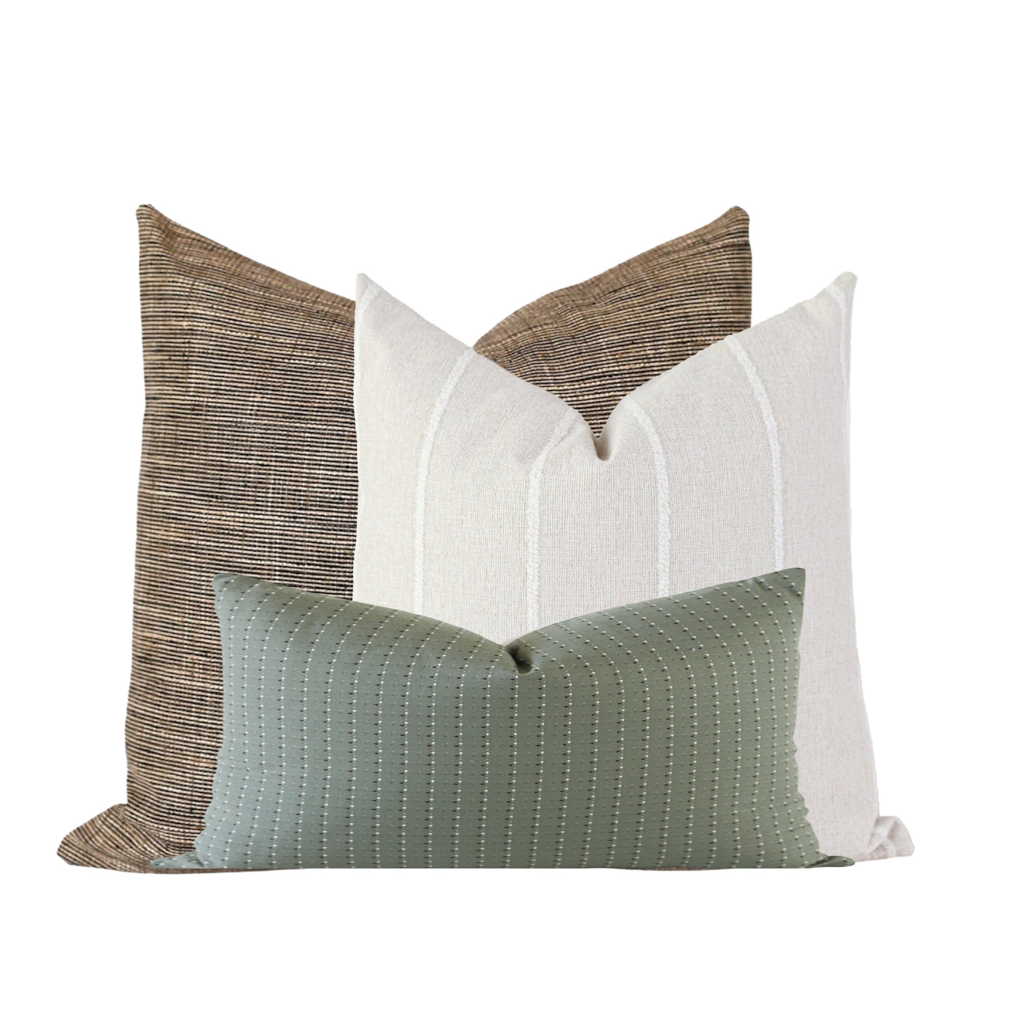 Green Pillow Combination Set, Beige Stripe Pillow, Block Print Throw Pillow  Cover, Pillow Combo Set, Designer Pillow Cover, Modern Farmhouse - Laurel  and Blush