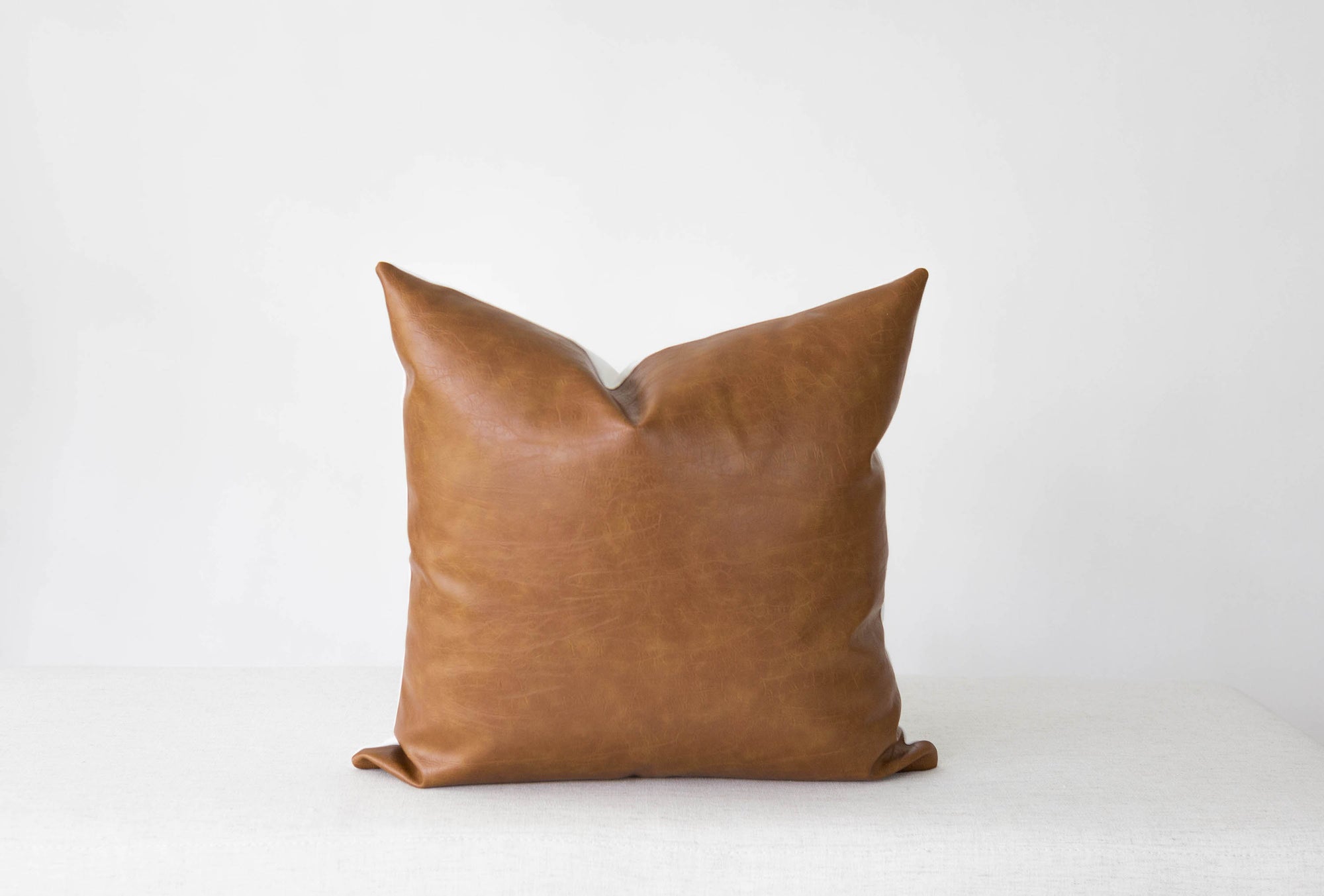 Faux Leather Throw Pillow, Leather Pillows, 18x18 Pillow Covers ...
