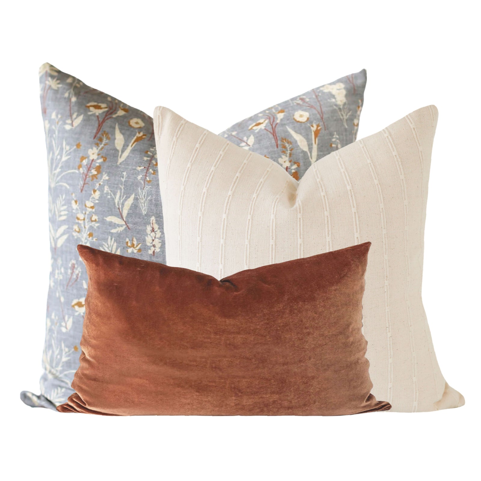 Wildflower Burnout Velvet Pillow Cover - West Elm UK