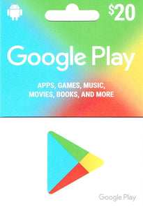 Google Play 20 Gift Card Astrogameing