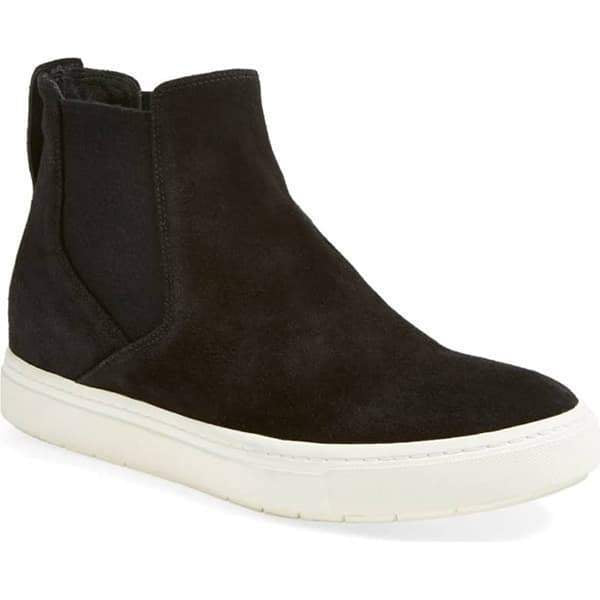 casual high top suede sneakers