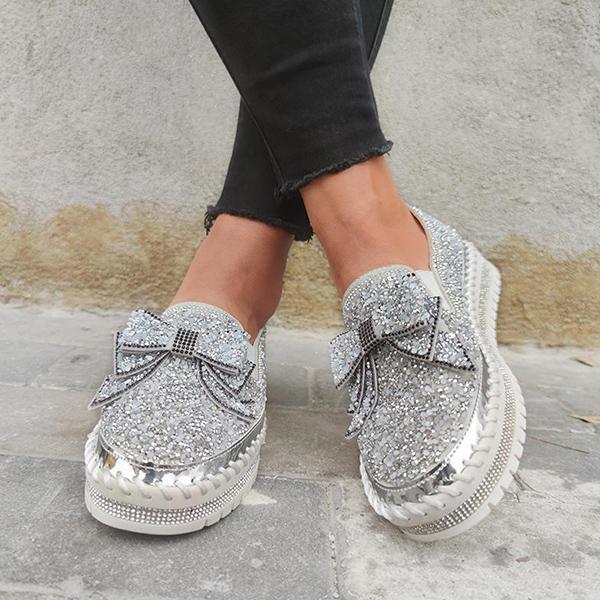 rhinestone slip on shoes