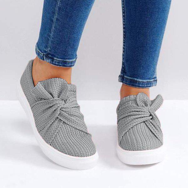 slip on knit sneakers