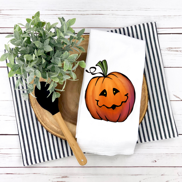 Love Halloween Waffle Weave Microfiber Kitchen Towel