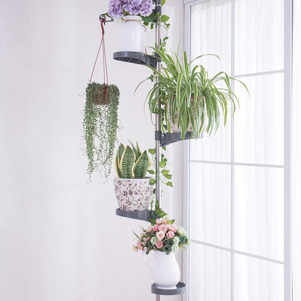 Hershii 5 Layer Indoor Plant Stand Pole Spring Tension Rod