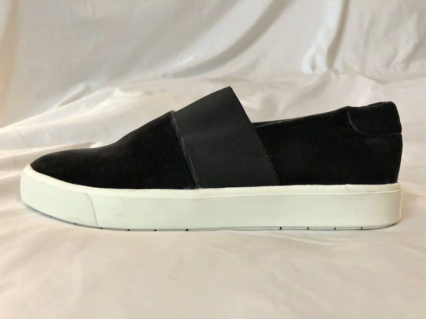 VINCE Size 6.5 Corbin Black Velvet Sneakers - NEW