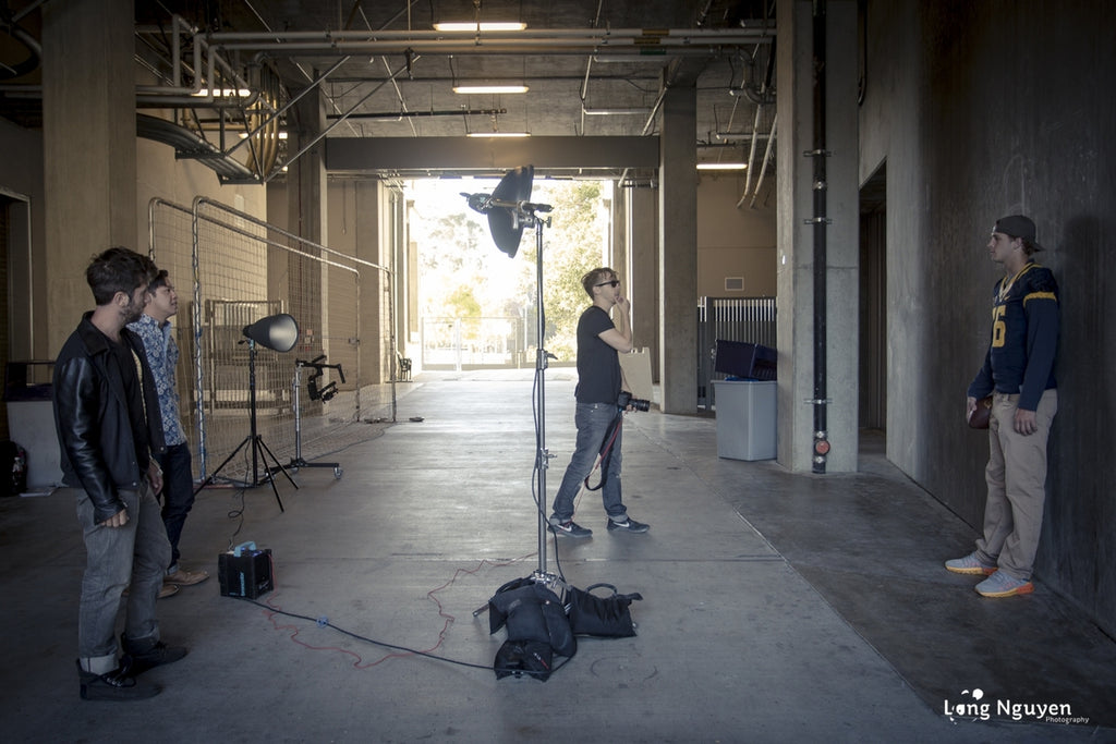 Behind the scenes of a Jared Goff shoot with photographer Dustin Snipes