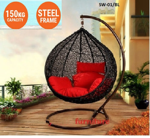 egg chair outdoor black