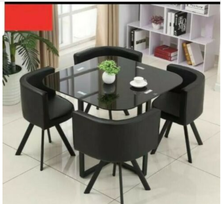 space saver square table and chairs