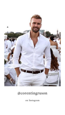 comment porter une chemise homme - chemise blanche - ONce Again Blog