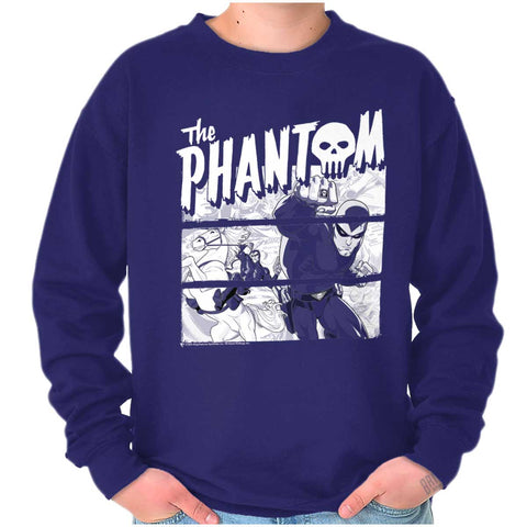 the Phantom Skull Vintage Superhero Hoodie Sweatshirt Women Men Brisco  Brands 4X 