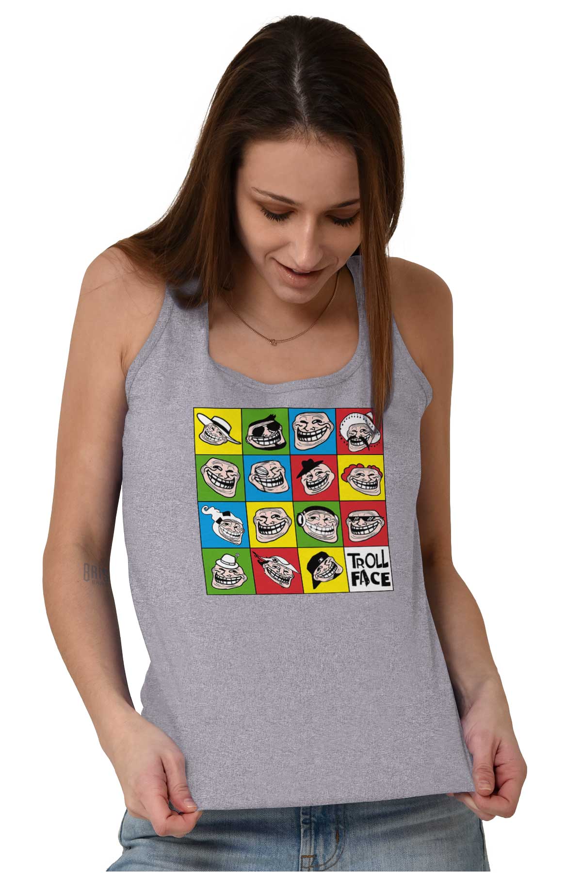 Troll Face Meme Racerback | Troll Face | Brisco Brands – Brisco Apparel