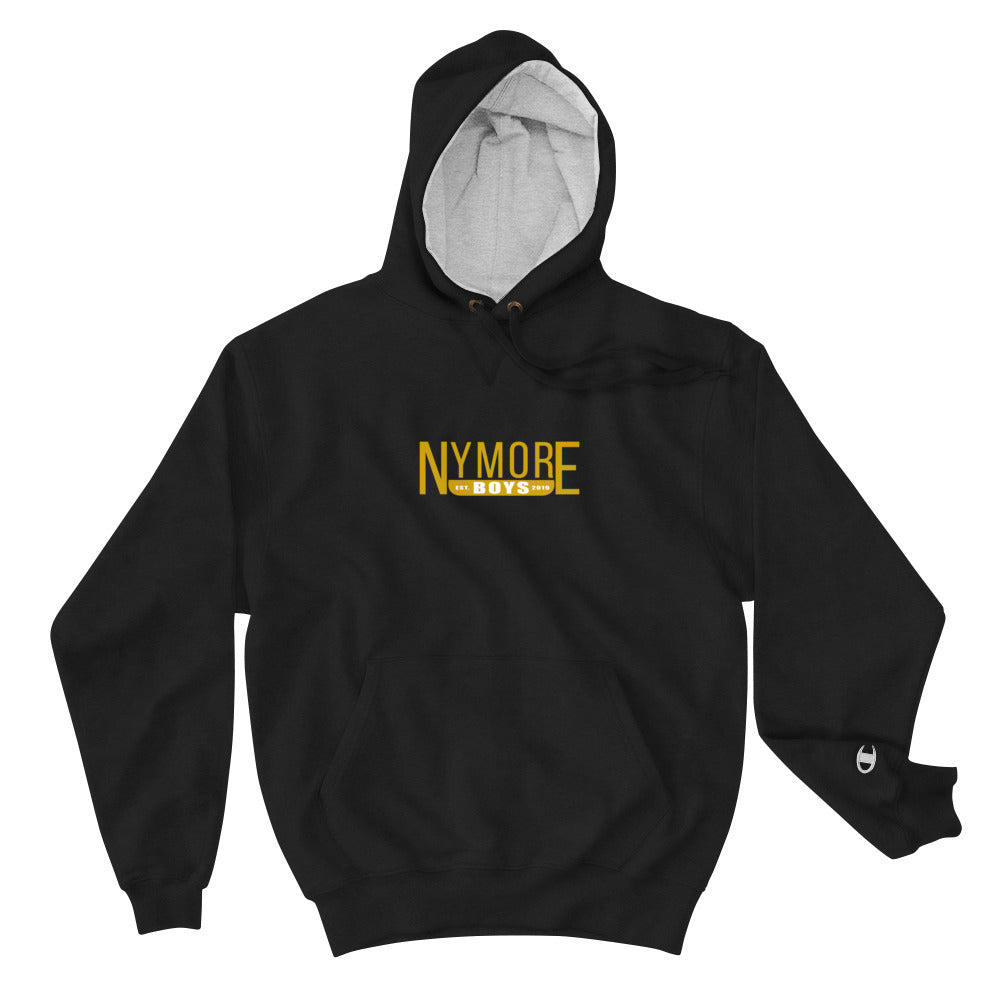 white and gold champion hoodie