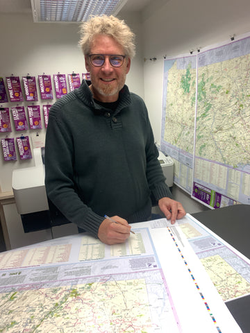 Michael Hermann Founder Purple Lizard Maps signs off on the Pennsylvania Statewide Outdoor Recreation Map December 2023