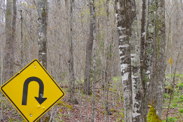 Gravel Road Signs Monongahela National Forest WV