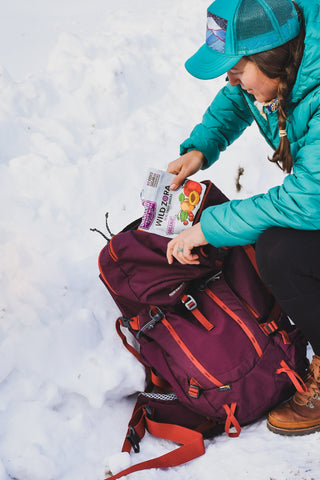 Pack the snacks when hiking with kids