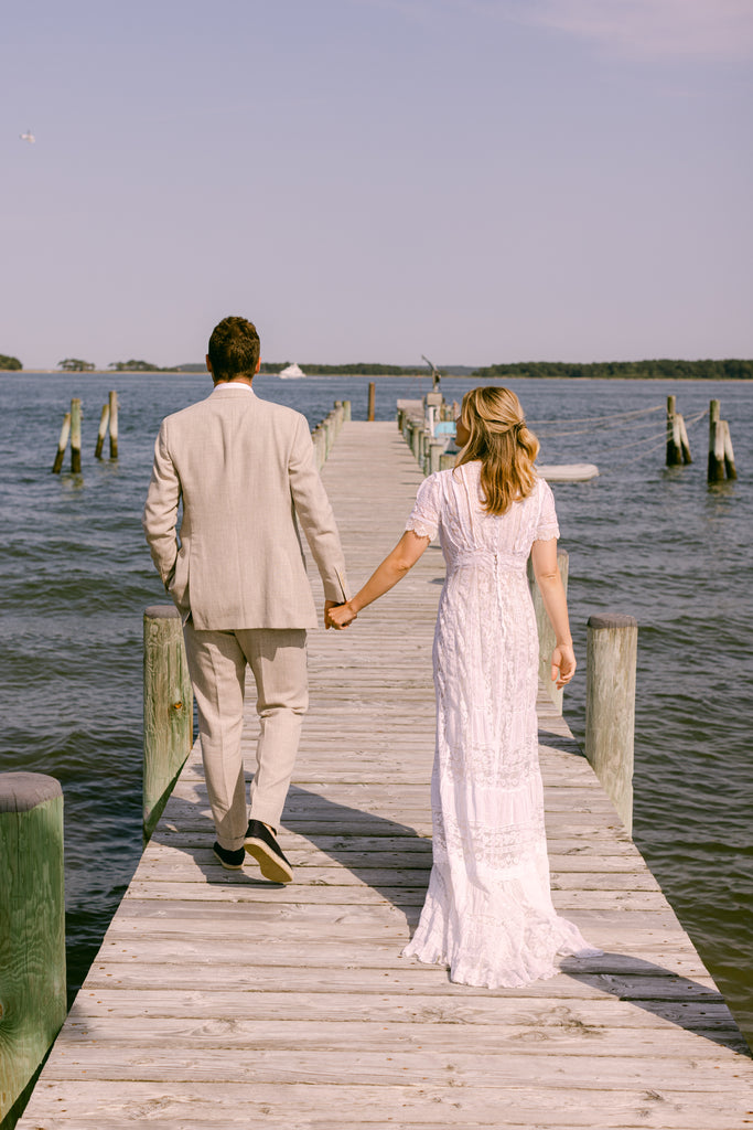 Wedding, Suit, Linen, Hamptons, Summer