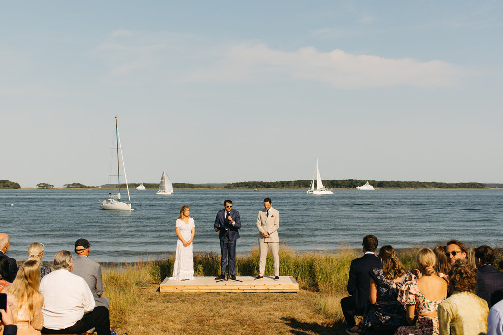 Wedding, Suit, Linen, Hamptons, Summer