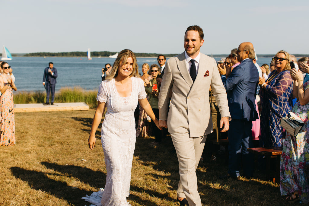 Wedding, Suit, Linen, Hamptons, Summer