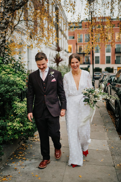 The happy couples first steps