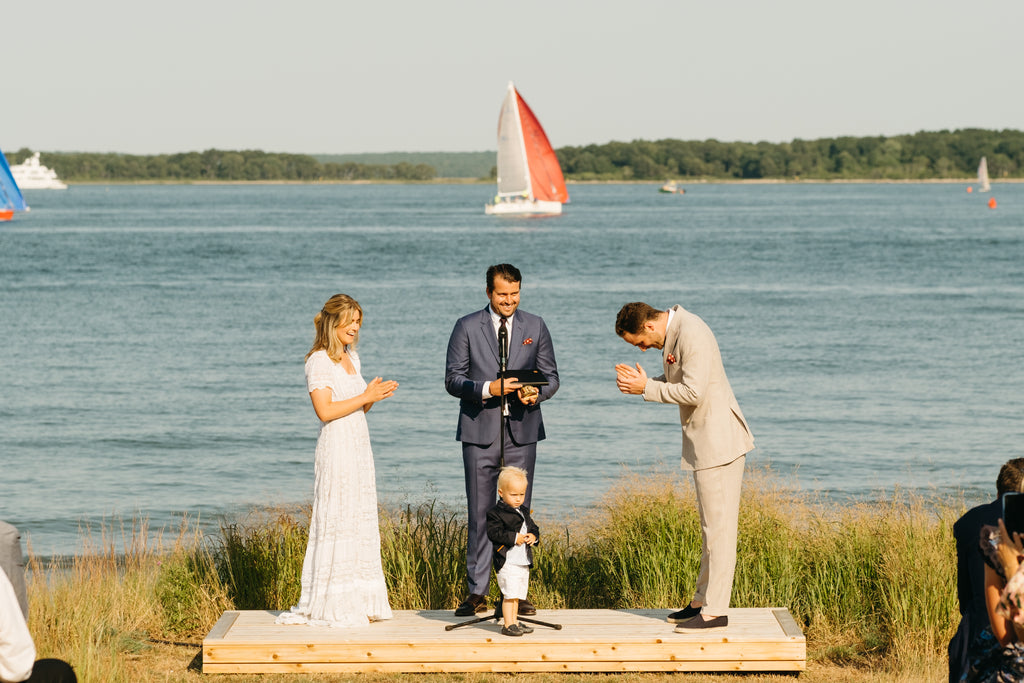 Wedding, Suit, Linen, Hamptons, Summer