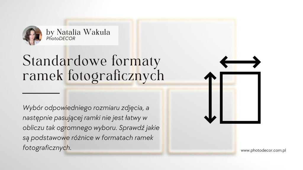 standardowe formaty ramek fotograficznych