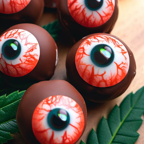 Boules de chocolat Monstre aux yeux rouges