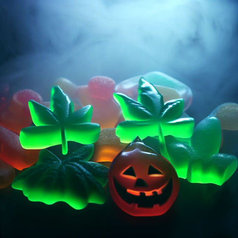 Bonbons gélifiés au THC sur le thème d'Halloween