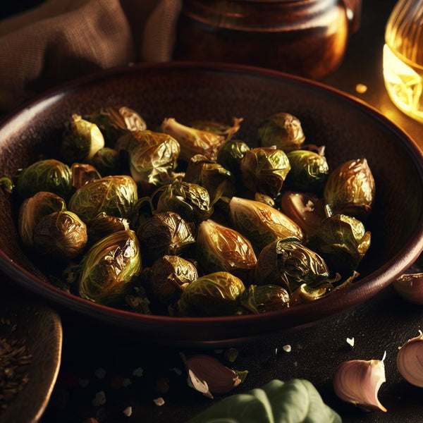 Garlic Roasted Brussel Sprouts