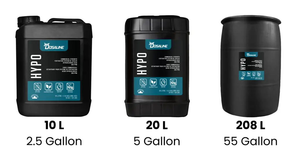 Hypochlorous Acid Available Sizes