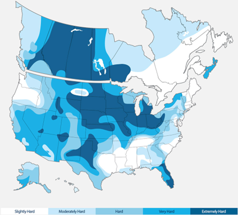 Water Hardness in North America