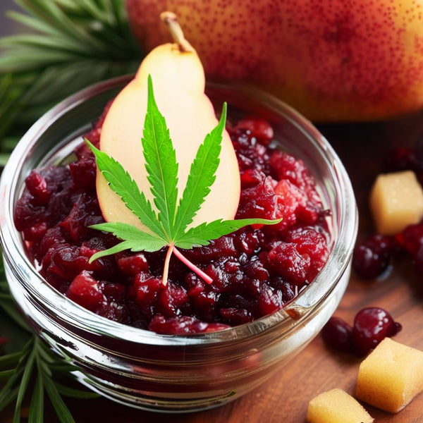Cannabis Cranberry-Pear Chutney