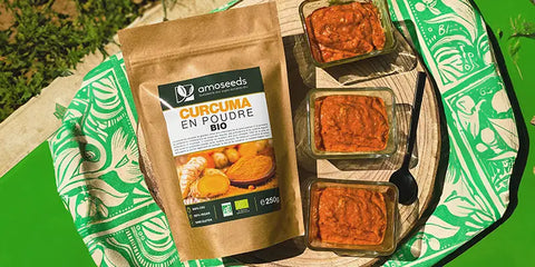 curcuma poudre amoseeds specialiste de super aliments Bio