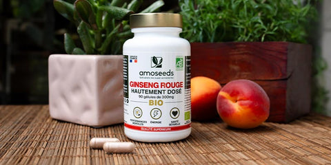 ginseng rouge bio gelules amoseeds specialiste des super aliments Bio