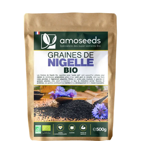 graines nigelle amoseeds specialiste des super aliments Bio