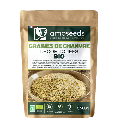 graines chanvre amoseeds specialiste des super aliments Bio