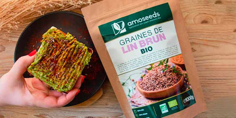 graines lin brun bio amoseeds specialiste des super aliments Bio