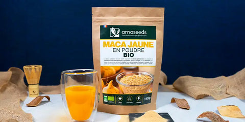 maca jaune poudre amoseeds specialiste des super aliments Bio