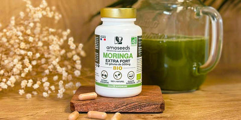 compléments alimentaires peau moringa gelules amoseeds specialiste des super aliments Bio