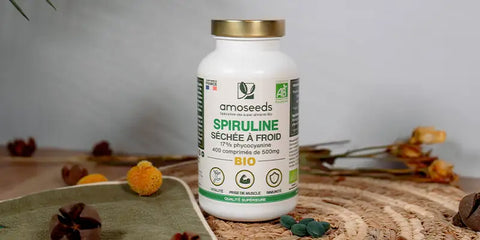 spiruline comprimes amoseeds specialiste des super aliments Bio