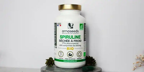 comprimes spiruline amoseeds specialiste des super aliments Bio