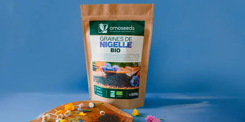 graines nigelle amoseeds specialiste des super aliments Bio